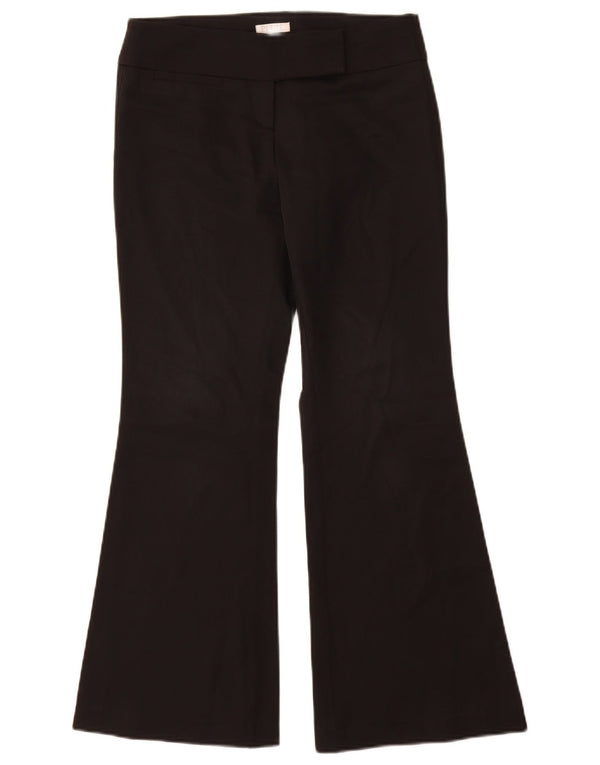 Pantaloni da abito Petite Flare da donna Topshop UK 8 piccoli W26 L29 neri
