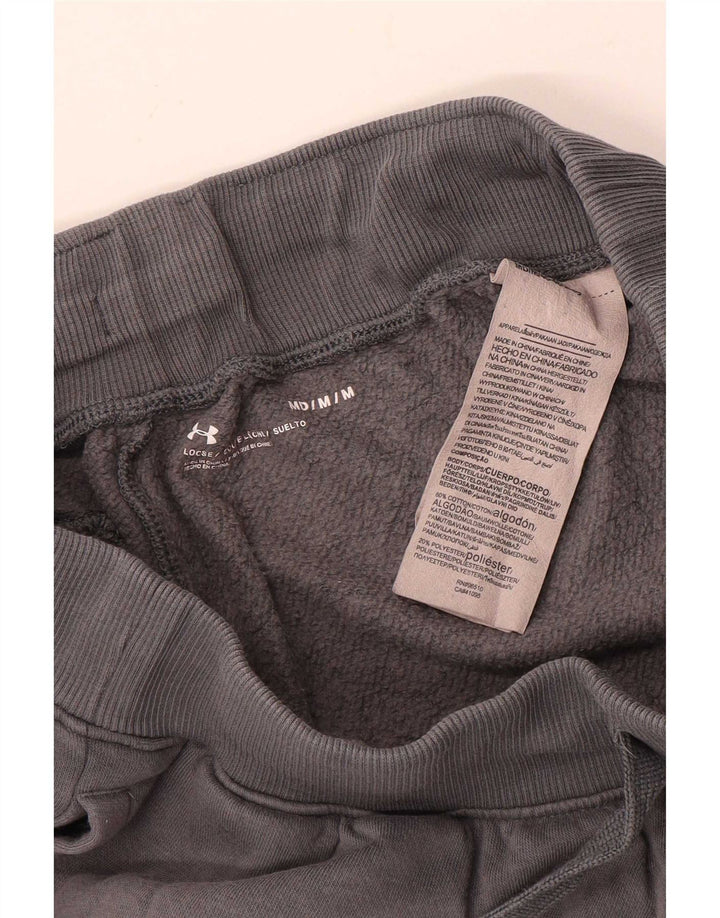 Pantaloncini sportivi Under Armour da uomo vestibilità ampia in cotone grigio medio