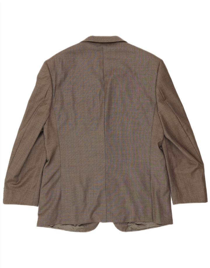 Giacca blazer a 2 bottoni da uomo Marks & Spencer UK 40 lana vergine marrone medio