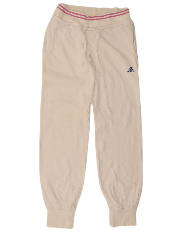 Pantaloni da tuta da uomo Adidas Joggers UK 38/40 Cotone bianco medio