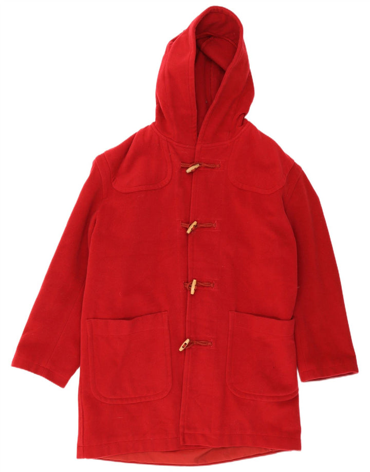 Montgomery oversize con cappuccio da donna Sisley UK 16 Large Rosso Lana