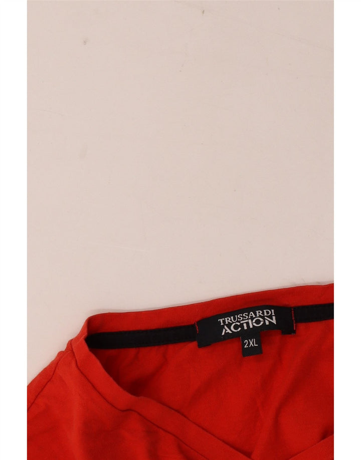 T-shirt grafica da uomo Trussardi Top 2XL Rossa