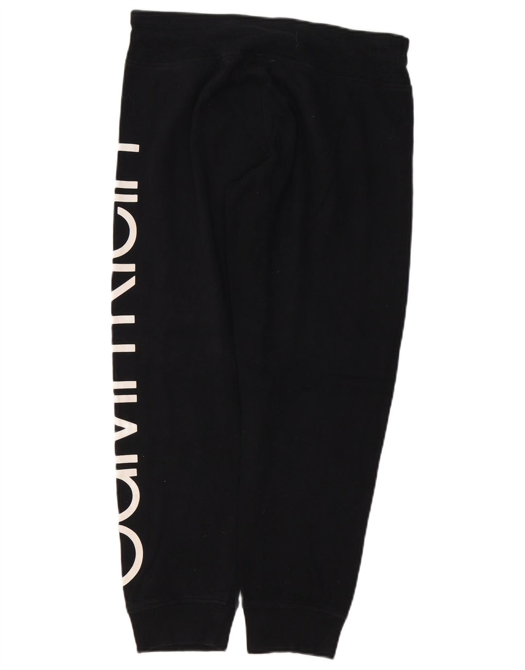 CALVIN KLEIN Pantaloni da tuta con grafica da donna Joggers UK 14 Medium Nero
