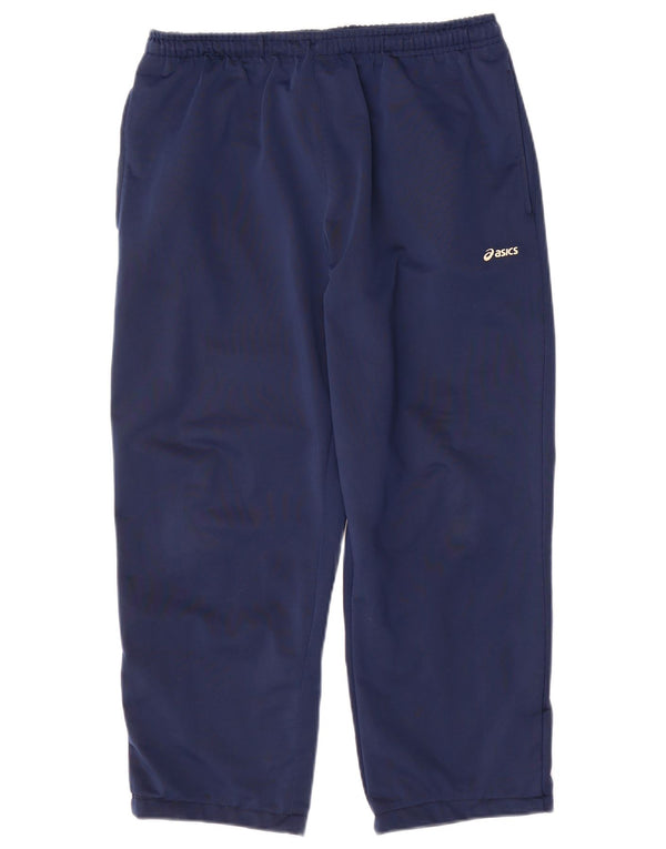 Pantaloni da tuta corti da uomo Asics grandi in poliestere blu navy
