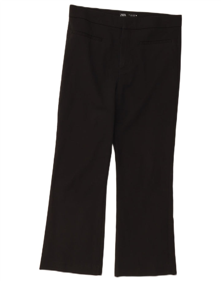Pantaloni casual Bootcut da donna Zara grandi W30 L26 neri