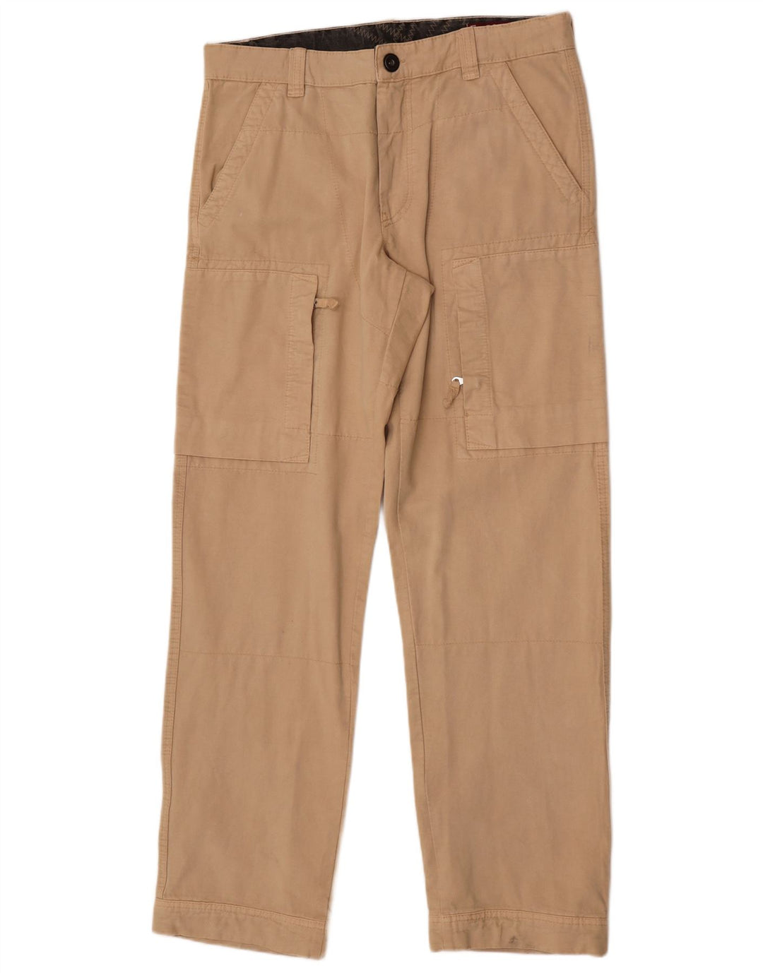 Pantaloni cargo dritti da uomo Murphy & Nye W36 L34 cotone beige