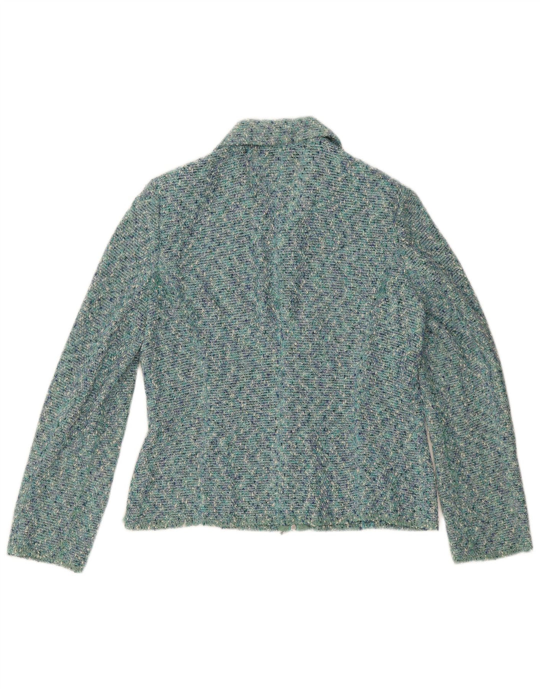 Giacca blazer da donna con zip intera Luisa Spagnoli IT 46 Large Blue Flecked