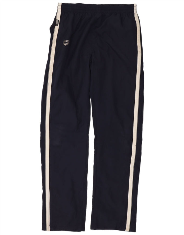 Pantaloni da tuta da uomo Arena medio poliestere color block blu navy