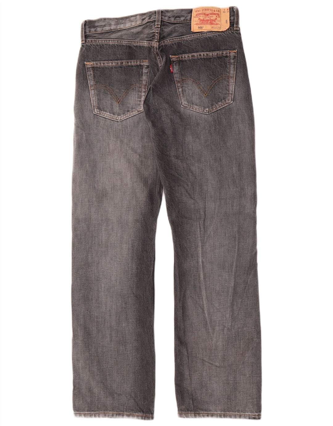Levi's Uomo 501 Jeans dritti W32 L30 Cotone grigio