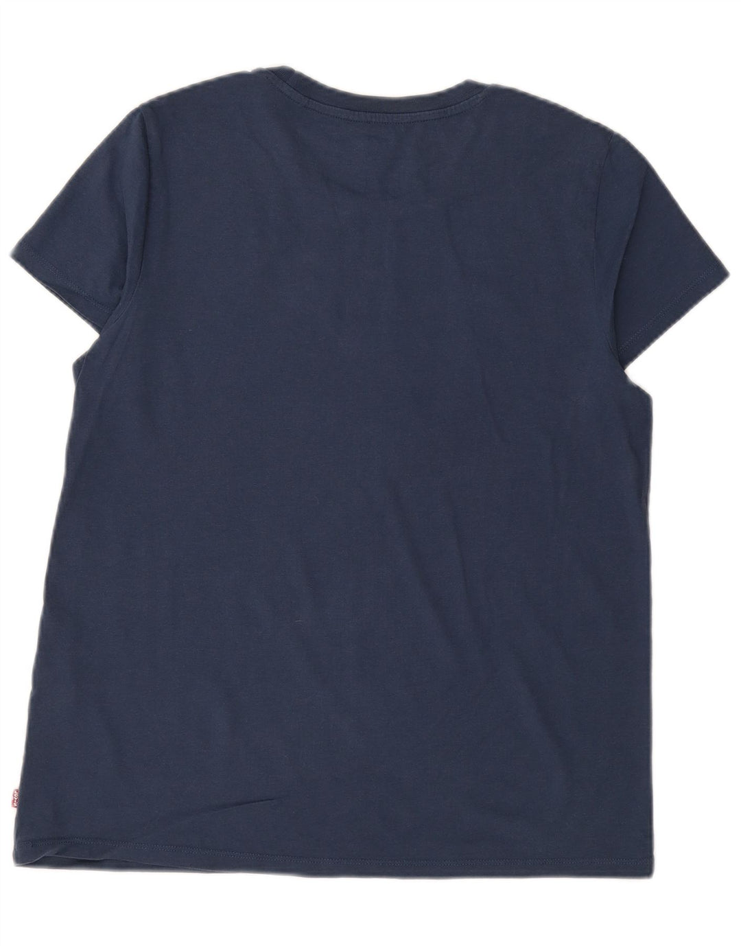 T-shirt grafica da donna LEVI'S Top UK 16 Large in cotone blu navy