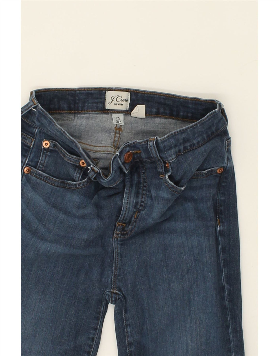 J. CREW Womens Skinny Jeans W25 L27 Blue Modal Vintage J. Crew and Second-Hand J. Crew from Messina Hembry 