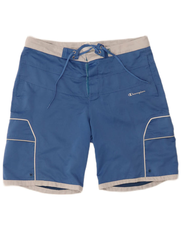 Pantaloncini da bagno da uomo CHAMPION grandi in poliestere blu