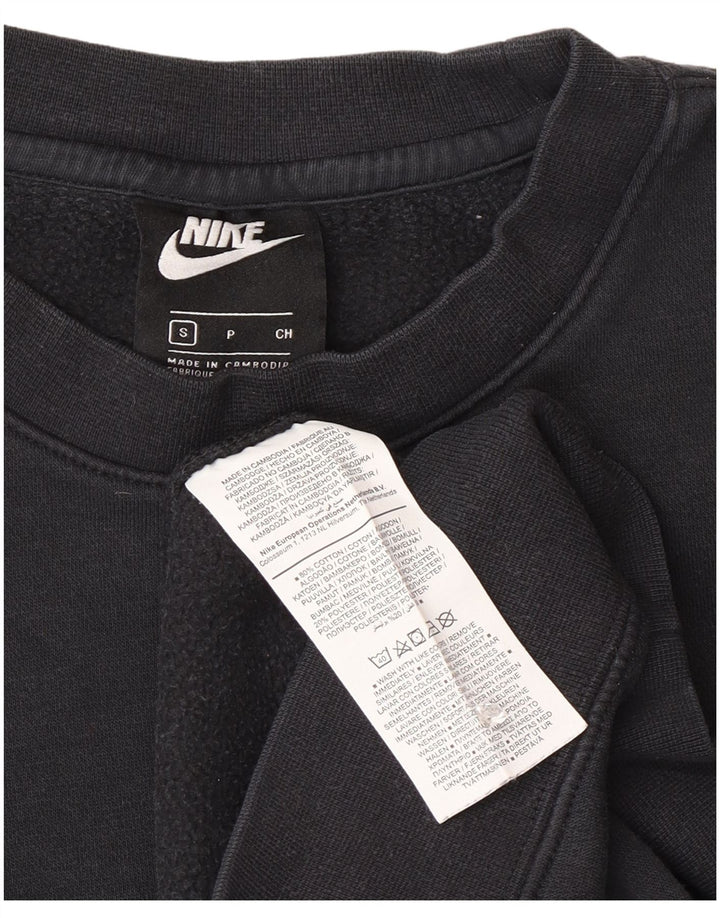Felpa Nike Uomo Maglione Piccolo Cotone Nero