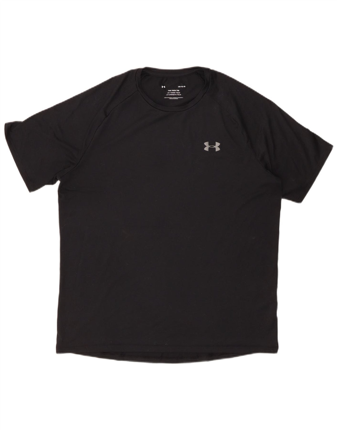 T-shirt da uomo Under Armour Top grande in poliestere nero