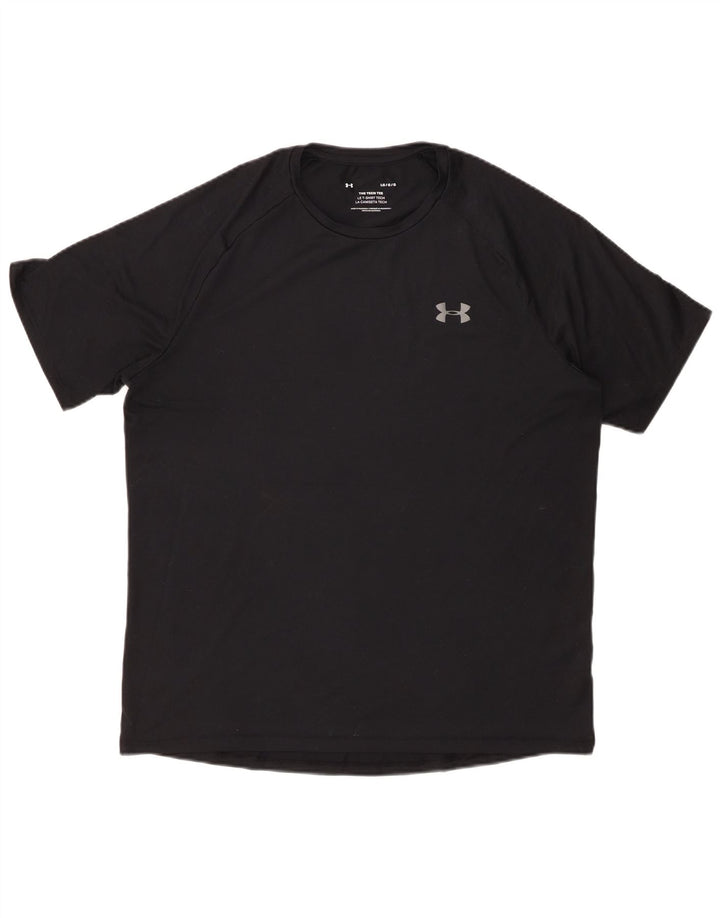 T-shirt da uomo Under Armour Top grande in poliestere nero