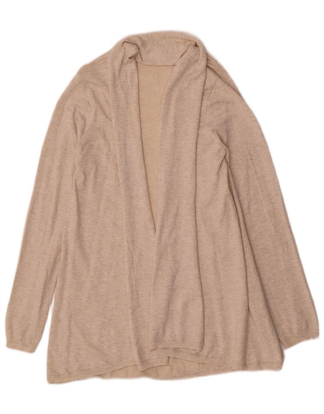 Maglione Cardigan Aperto da Donna ZARA UK 14 Large Beige