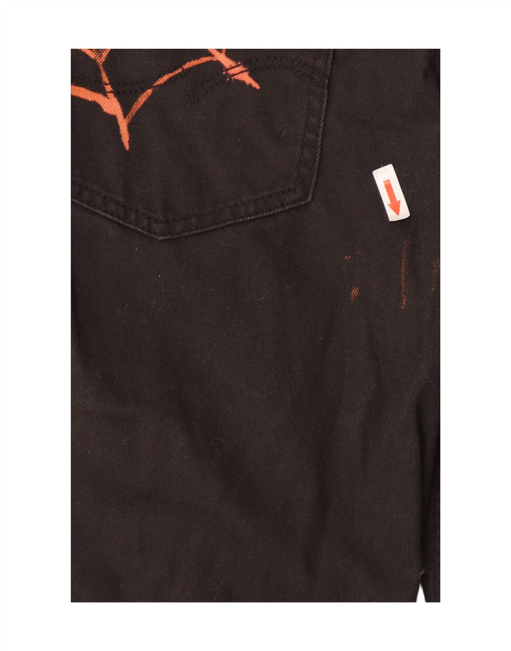 Jeans dritti da uomo Jack & Jones W32 L32 cotone nero