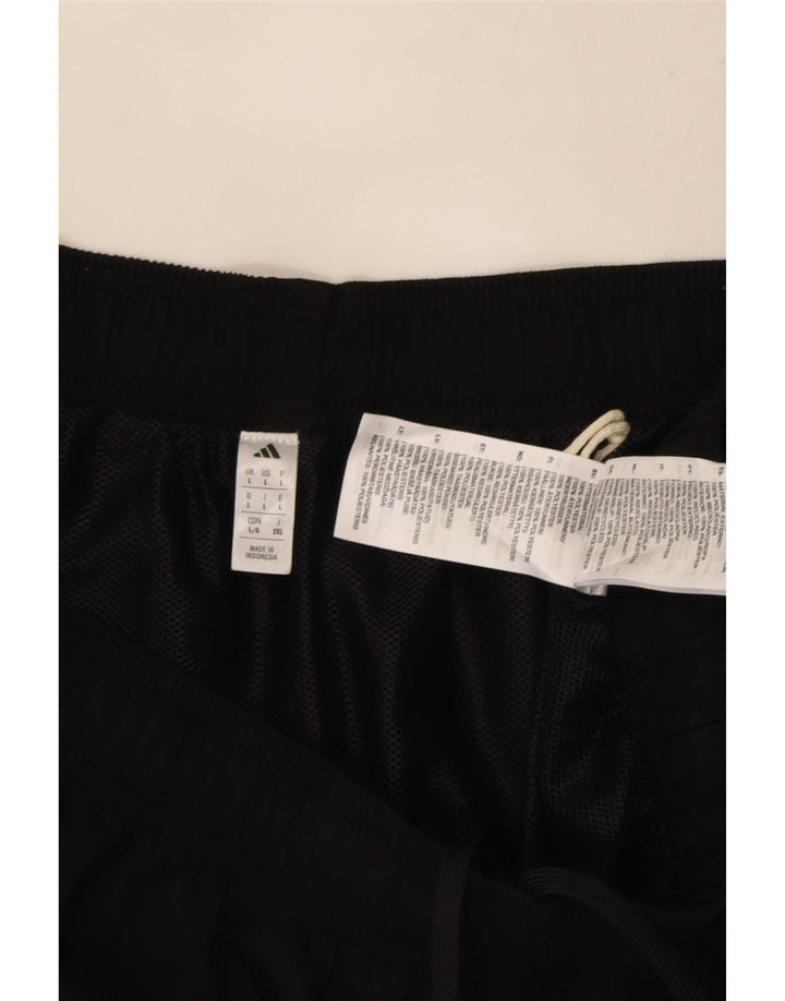 Pantaloncini sportivi da uomo Adidas grandi in poliestere nero