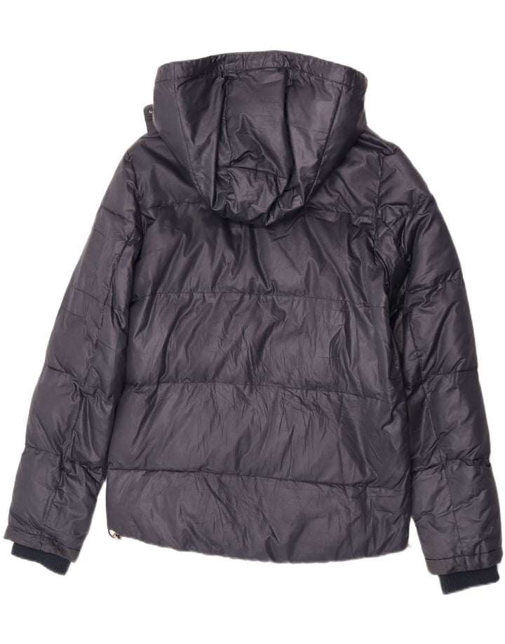 Giacca imbottita con cappuccio da uomo Lee UK 36 piccola in poliestere blu navy