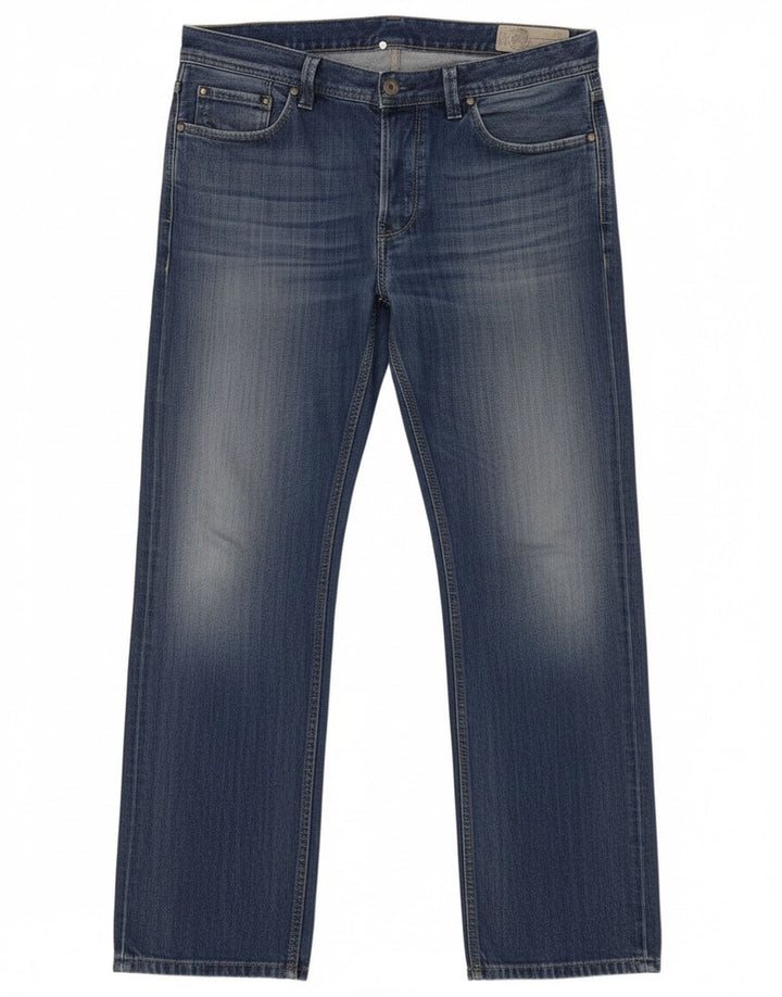 Jeans dritti da uomo Diesel W34 L32 in cotone blu