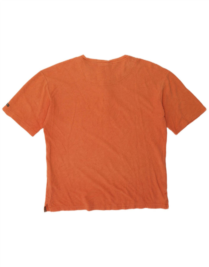 Maglietta regolare da uomo Columbia Top in cotone arancione medio