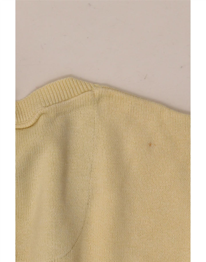 MARKS & SPENCER Maglione da uomo con scollo a V vestibilità regolare grande cotone beige