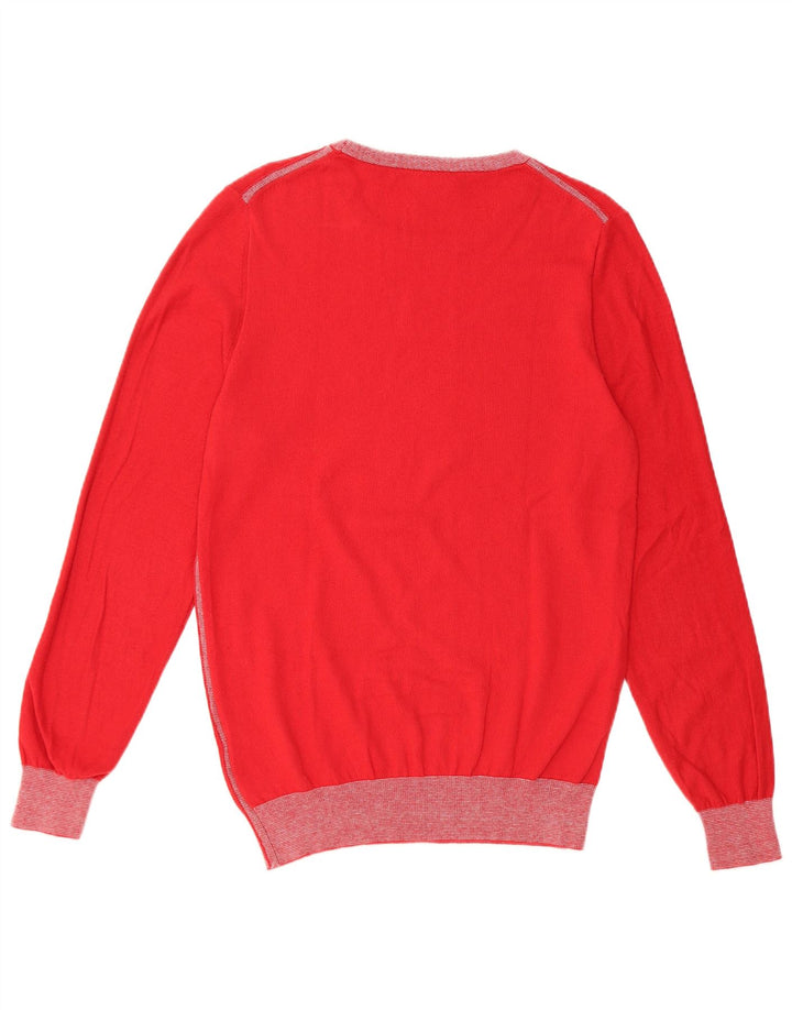 Maglione girocollo da uomo Gas in cotone rosso medio