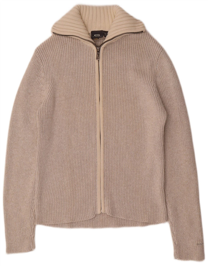 Maglione cardigan grafico da uomo G-Star in cotone beige medio