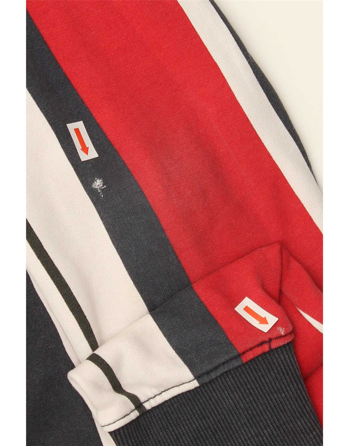 Maglione con cappuccio da uomo Tommy Hilfiger in cotone a righe medio multicolore