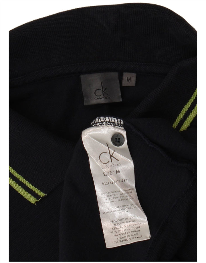 CALVIN KLEIN Polo da uomo in cotone medio blu navy