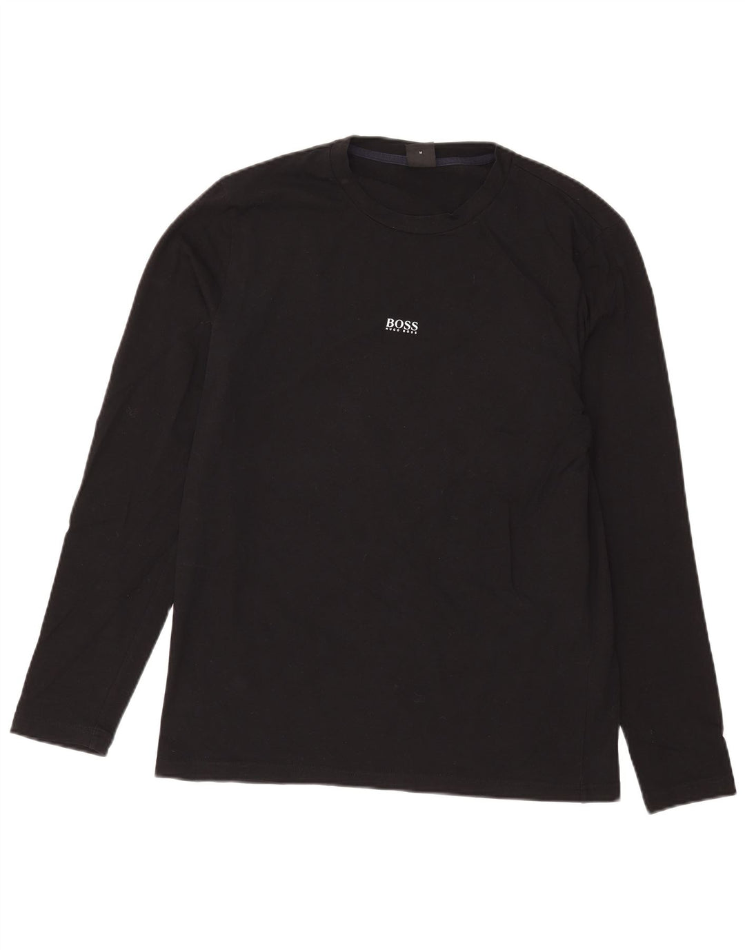 Top da uomo Hugo Boss a maniche lunghe in cotone nero medio