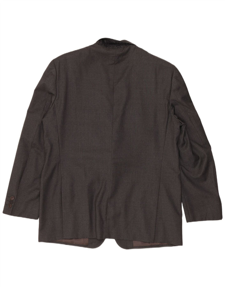 Giacca blazer a 2 bottoni da uomo della Tasmania IT 52 XL in lana grigia