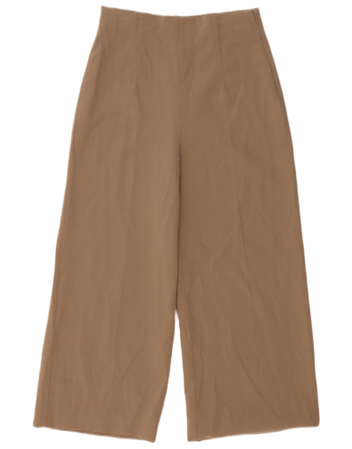 Pantaloni corti da donna Zara a gamba larga medi W29 L25 Beige
