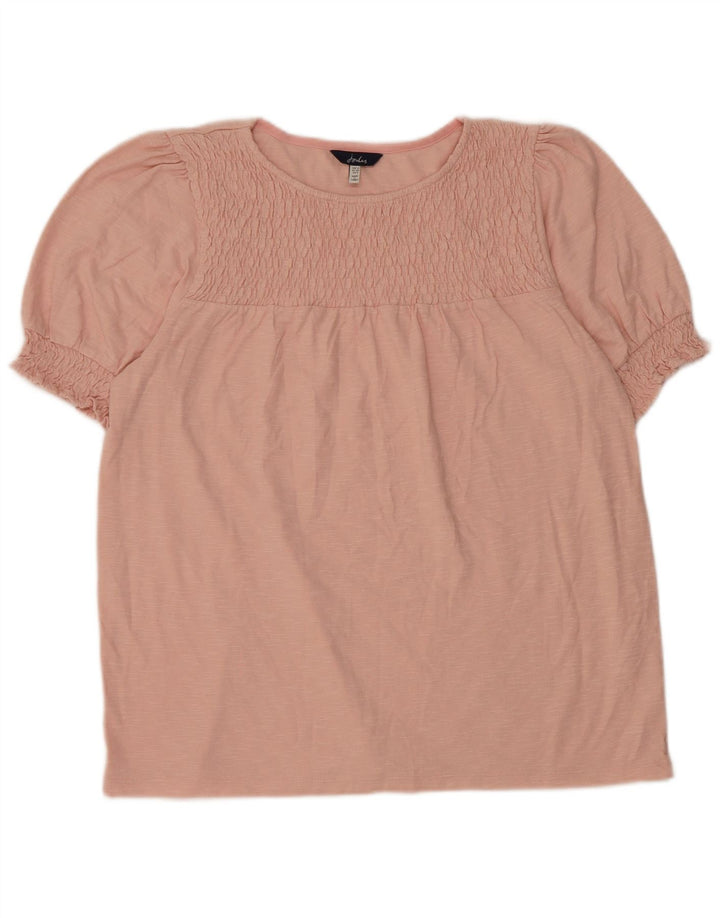 Top camicetta da donna Joules UK 12 cotone rosa medio