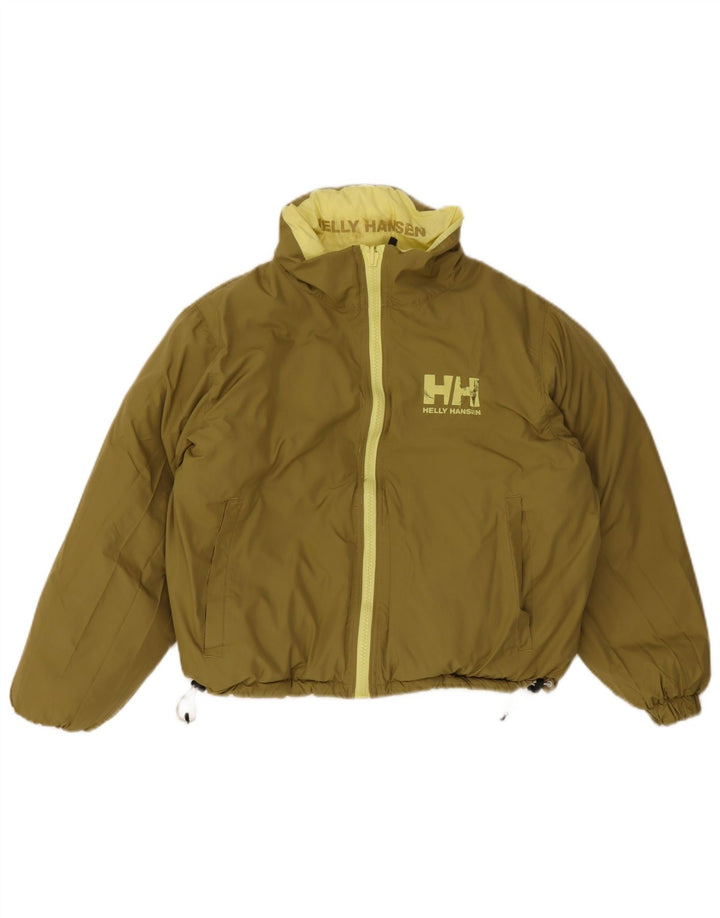 Giacca imbottita corta grafica da donna Helly Hansen UK 14 media cachi