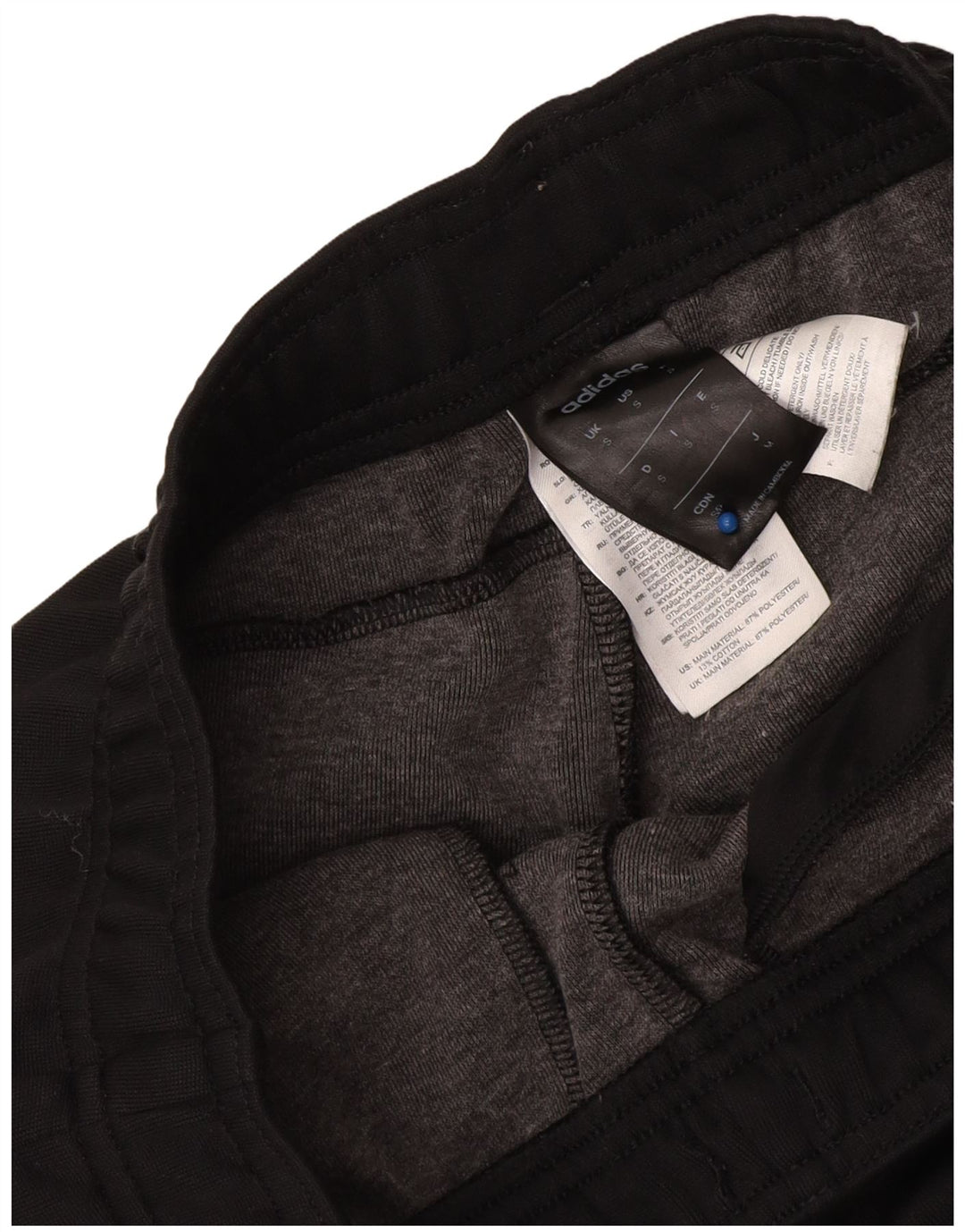 Pantaloni da tuta da uomo Adidas Joggers piccoli in poliestere nero