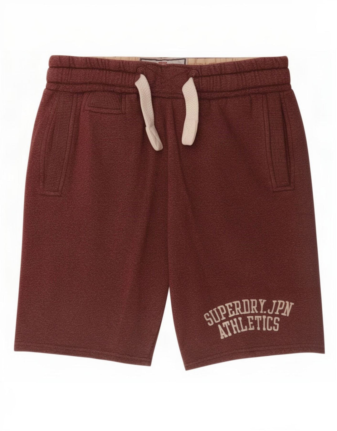 Pantaloncini sportivi grafici da uomo Superdry poliestere marrone medio medio