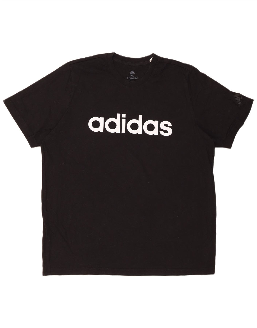 T-shirt grafica da uomo ADIDAS Top XL in cotone nero