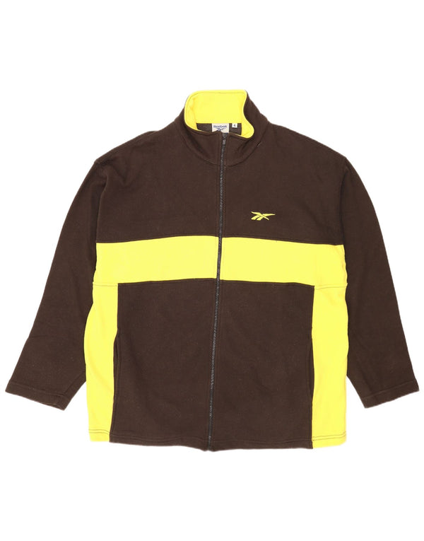Giacca da tuta da uomo Reebok Regular Fit XL Marrone Colourblock Sports