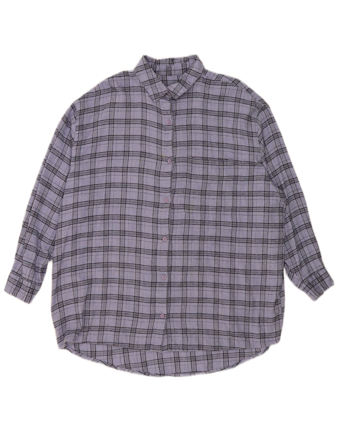 Abito camicia oversize da donna Jack Wills UK 12 Cotone a quadri blu medio