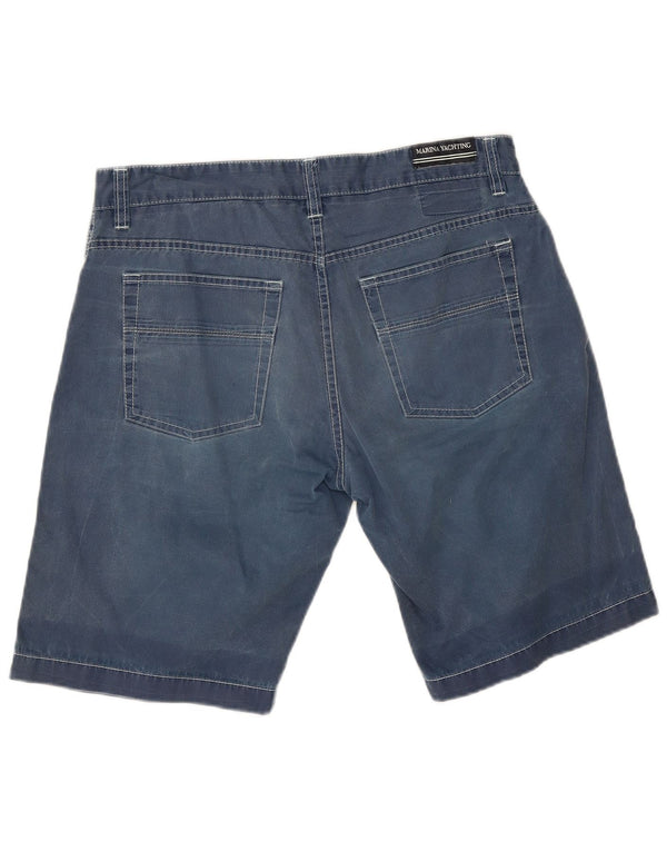 Marina Yachting Pantaloncini di jeans da uomo W34 Large Blu Cotone