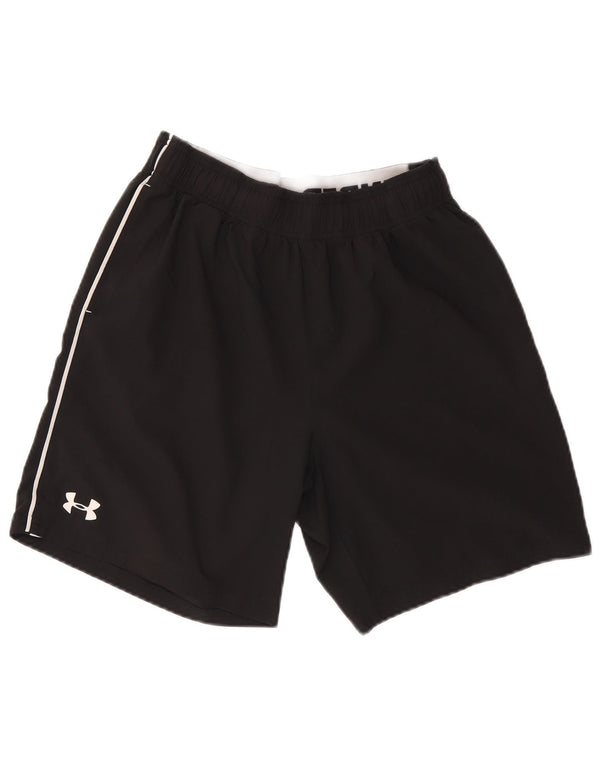 Pantaloncini sportivi da uomo Under Armour medio nero poliestere sportivo