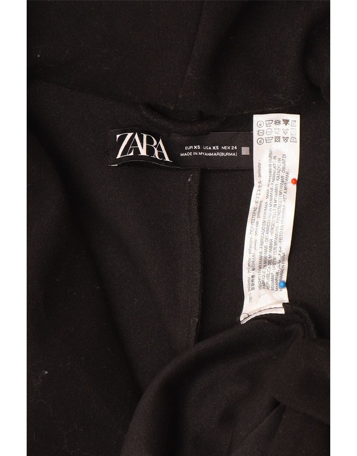 Cappotto oversize con cappuccio da donna Zara UK 6 XS poliestere nero