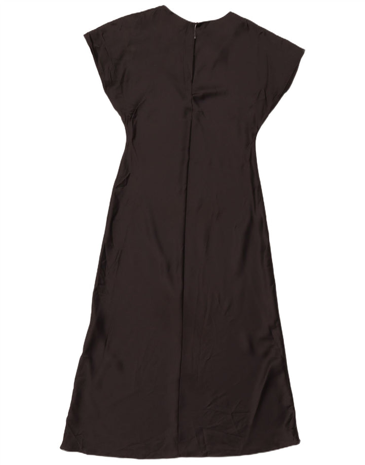 Vestito lungo da donna Zara UK 12 poliestere nero medio