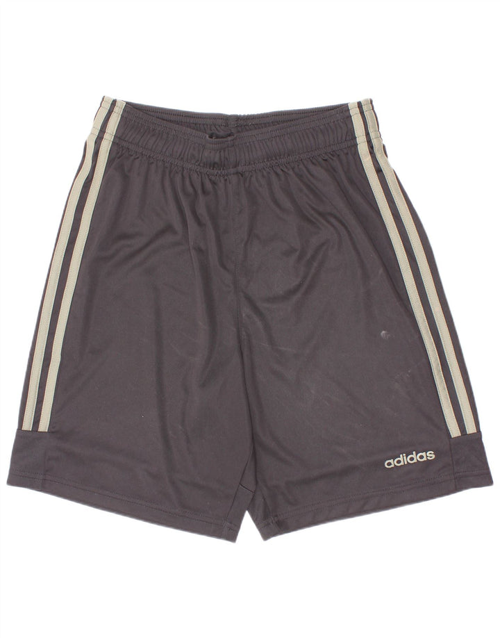 Pantaloncini sportivi Adidas Climalite da ragazzo 13-14 anni in poliestere nero