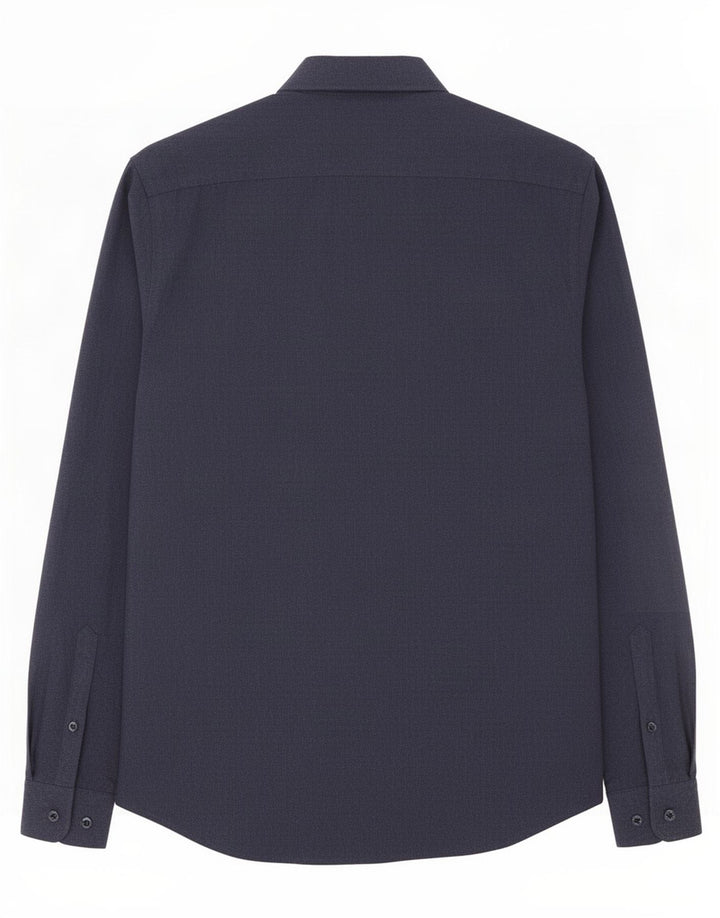 Camicia Reiss da uomo slim fit piccola in cotone blu navy