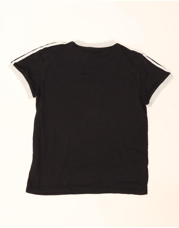 T-shirt oversize da donna Adidas UK 6 XS cotone nero