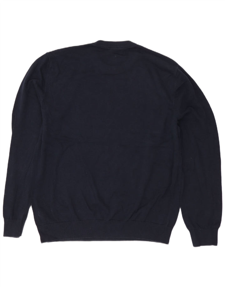 MARKS & SPENCER Maglione da uomo girocollo con grafica grande blu navy