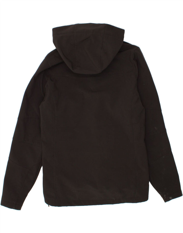 MOUNTAIN WAREHOUSE Womens Hooded Windbreaker Jacket UK 14 Large Black Vintage Mountain Warehouse and Second-Hand Mountain Warehouse from Messina Hembry 