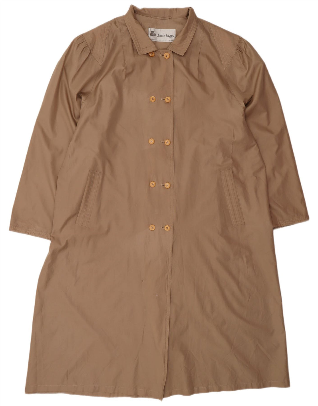 Cappotto doppiopetto oversize da donna Claude Havrey EU 52 4XL Marrone